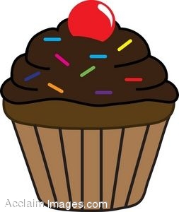 Free Colorful Cupcake with Ch