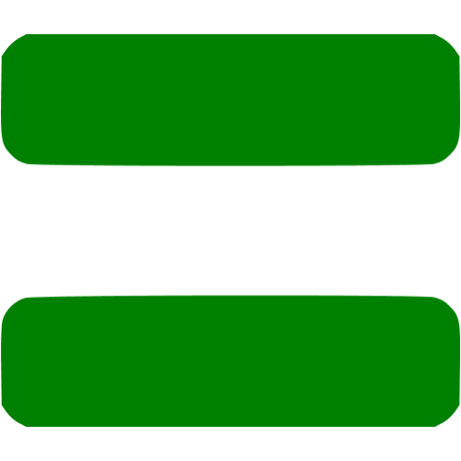 Green Equal Sign 2 Icon Free  - Equal Sign Clipart