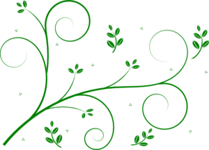 Green Floral Vine Clip Art