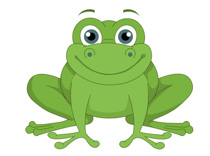 green frog smiling clipart. Size: 93 Kb
