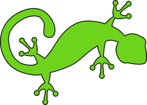 Green Gecko Vector