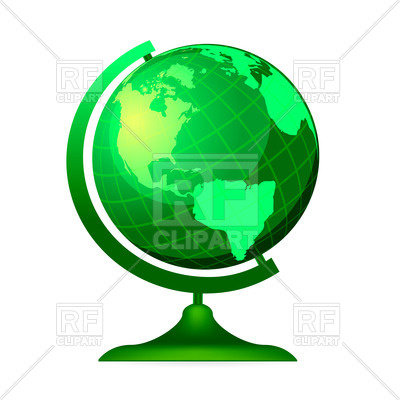 Green globe, 73370, download royalty-free vector vector image