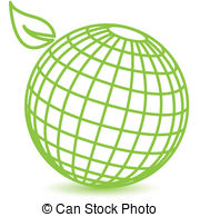 ... green globe - abstract il - Green Globe Clip Art