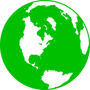 Green Globe Clipart #1