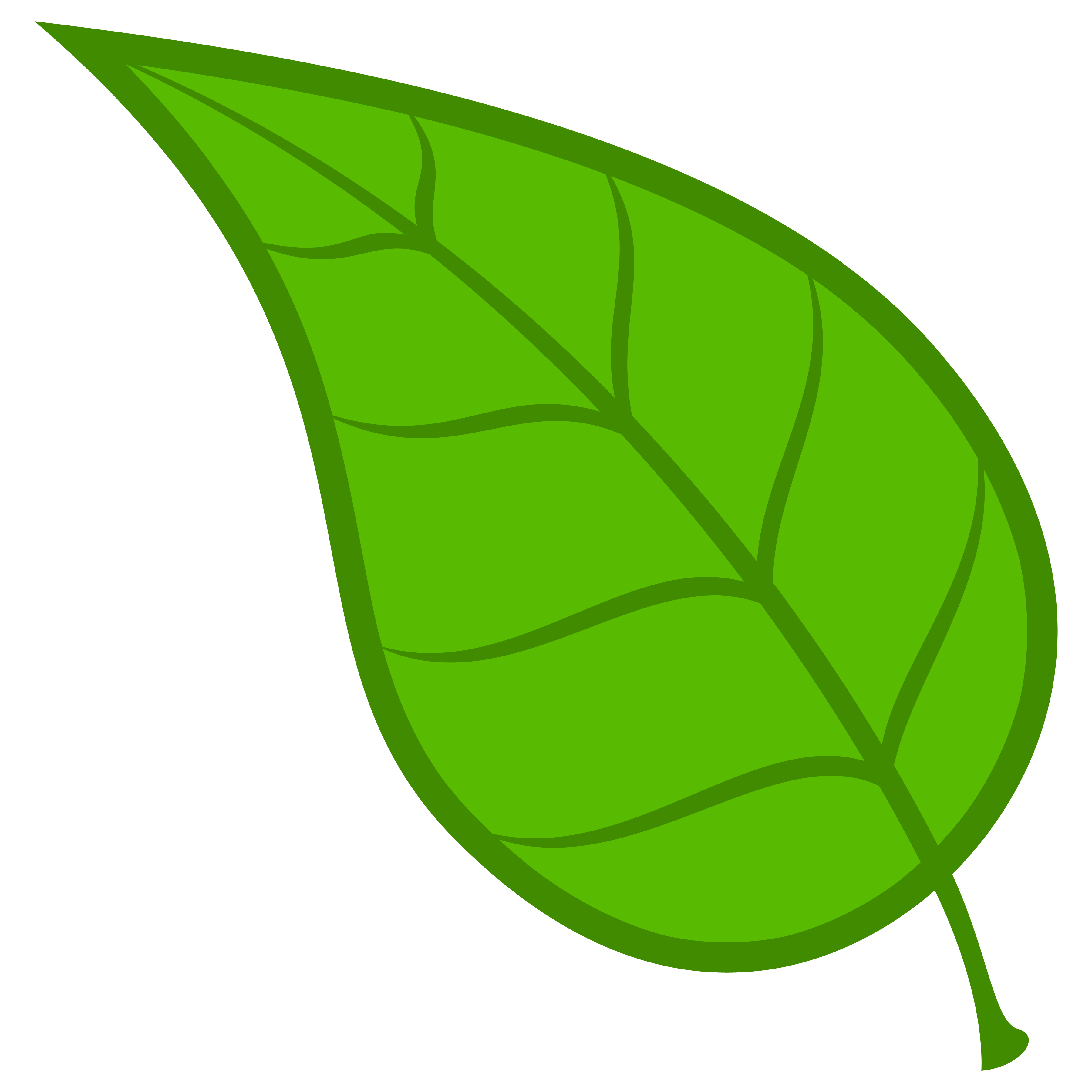 Green Leaf Clip Art Png Download Clipart
