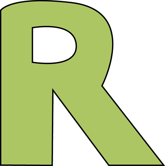 Green Letter R