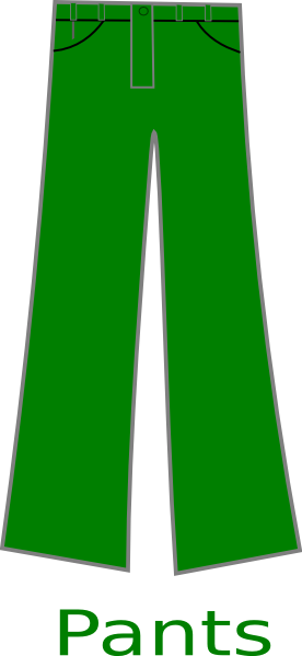 Green Pants Clip Art At Clker - Clip Art Pants