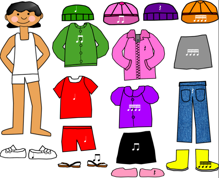 paper dolls: Paper doll with 