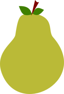 Green Pear Clip Art At Clker Com Vector Clip Art Online Royalty