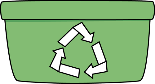 Green Recycle Bin Clip Art Im - Recycle Bin Clipart