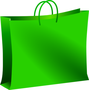 Green Shopping Bag Clip Art