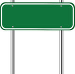 Green street sign clip art - Street Sign Clipart