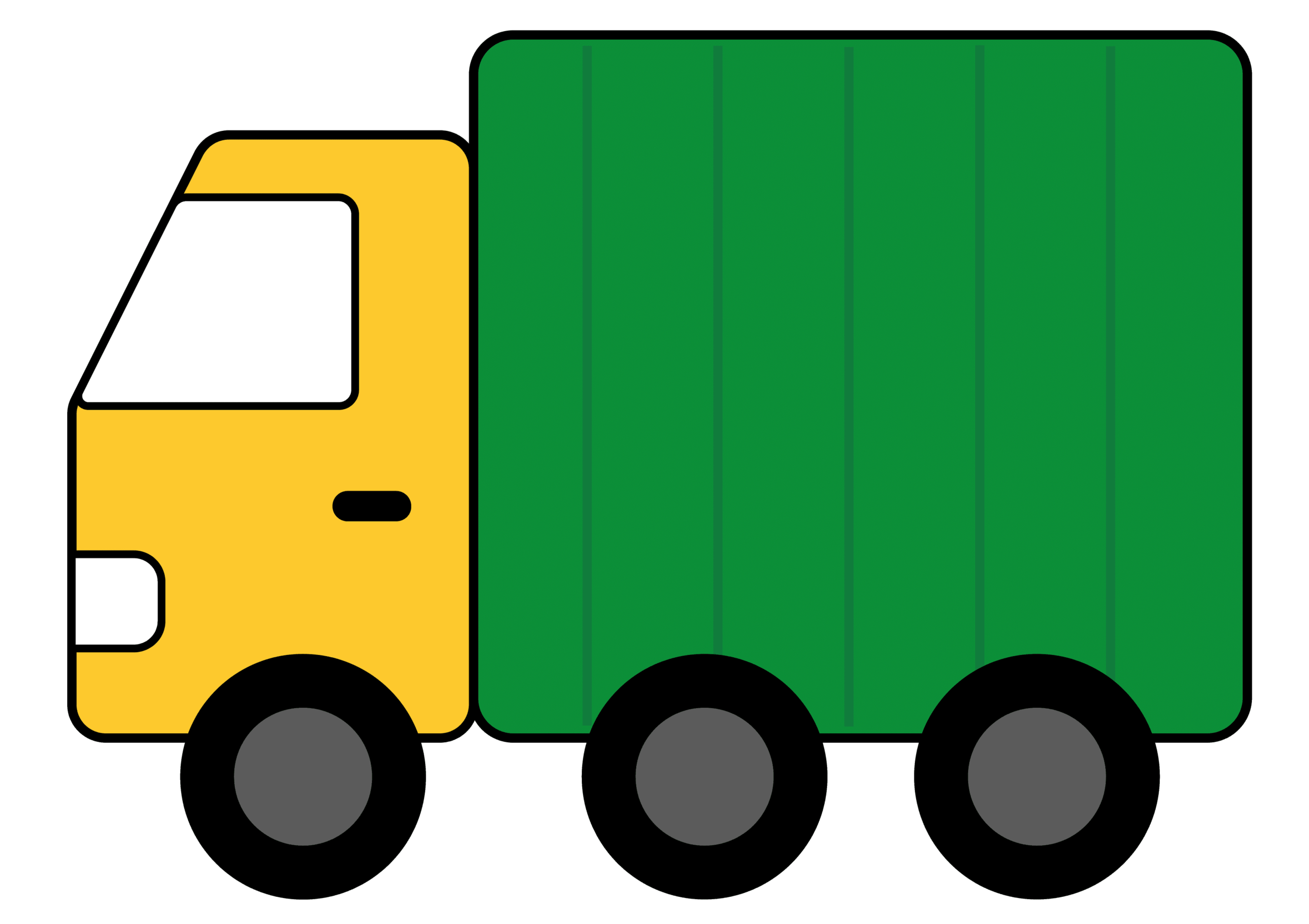 Green Toy Trucks Clipart #1