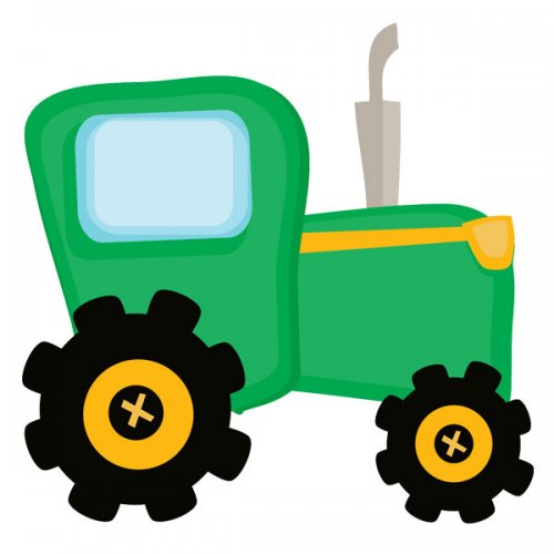 Green Tractor Art Free Clipar - Tractor Images Clip Art