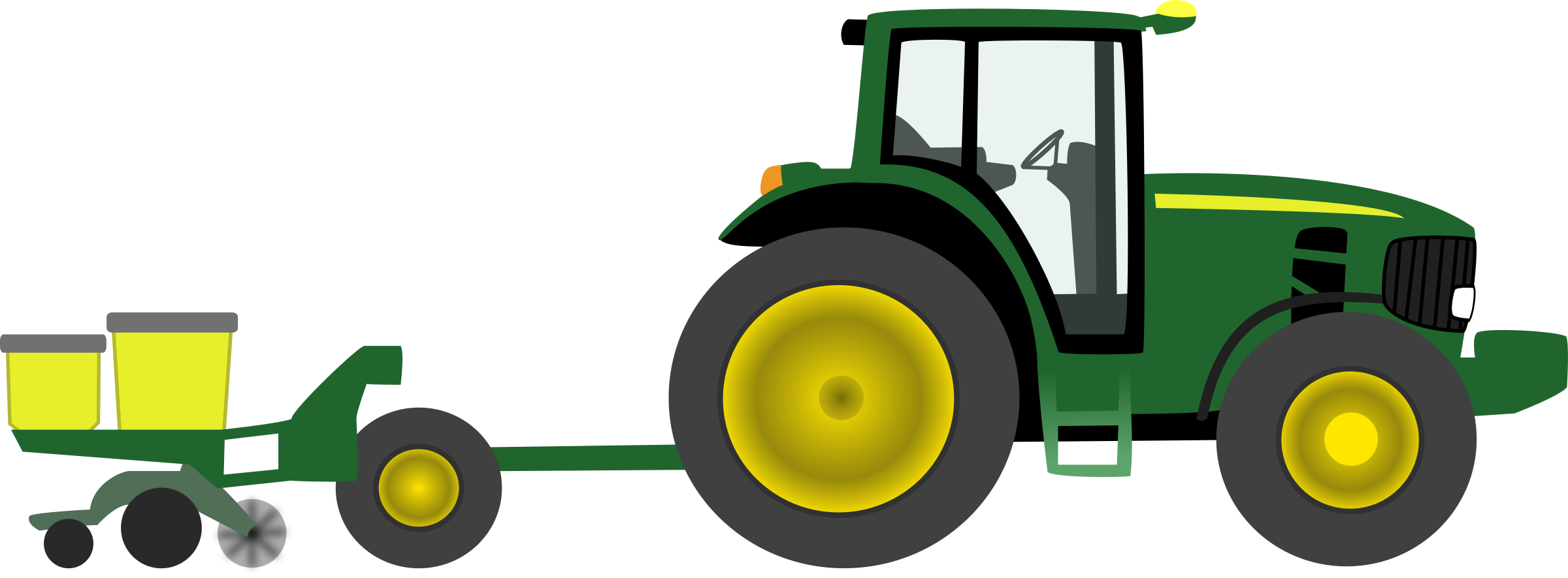Green tractor clip art john d - John Deere Tractor Clipart