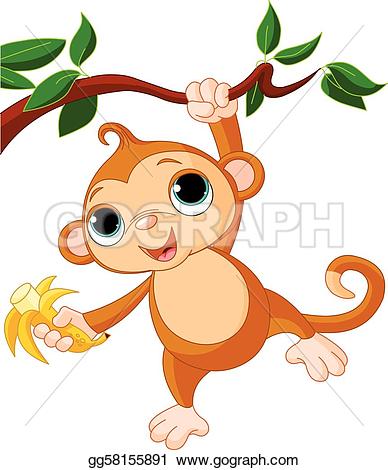 greeting monkey u0026middot; Baby monkey on a tree