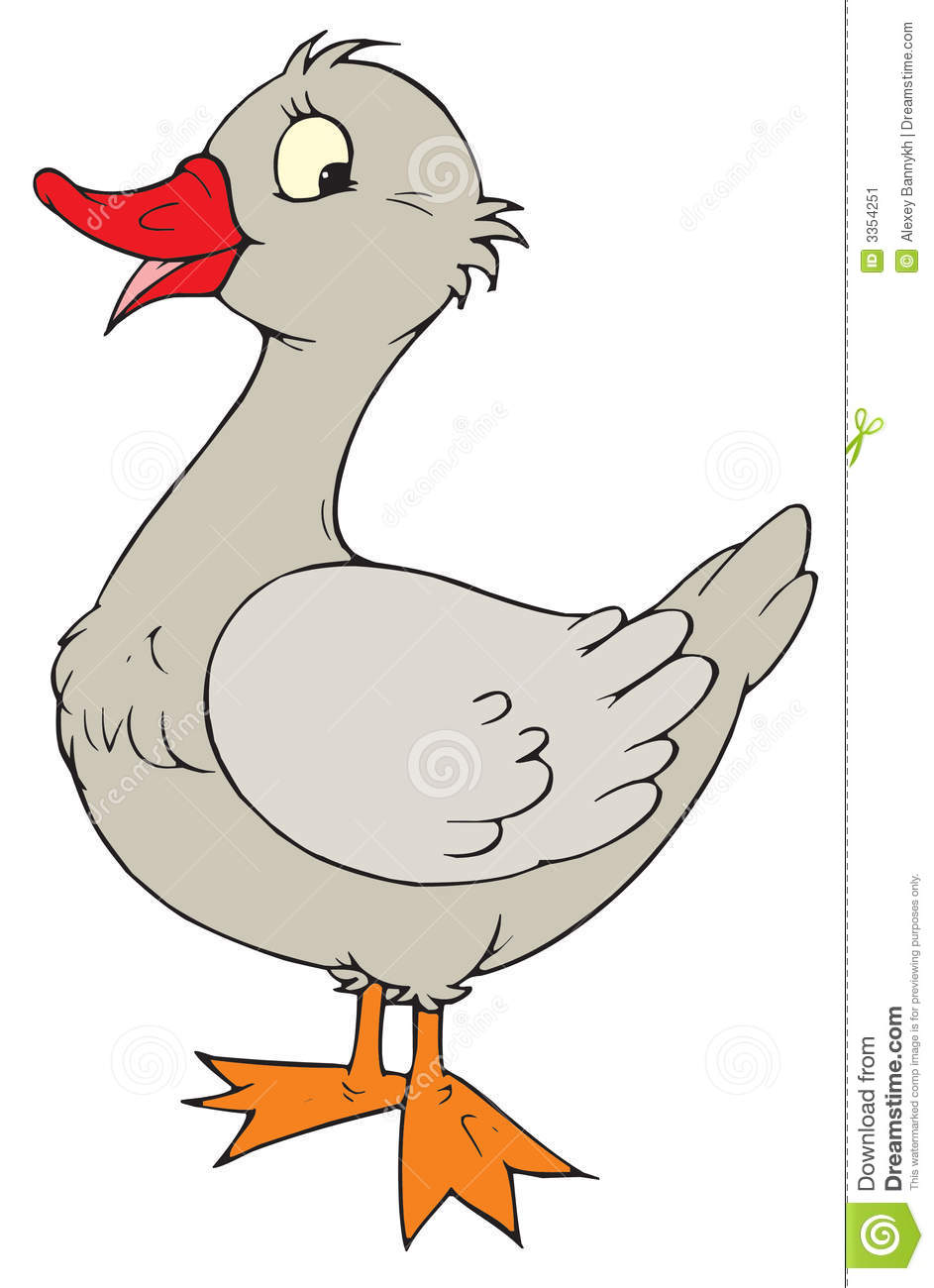 Grey goose (vector clip-art)
