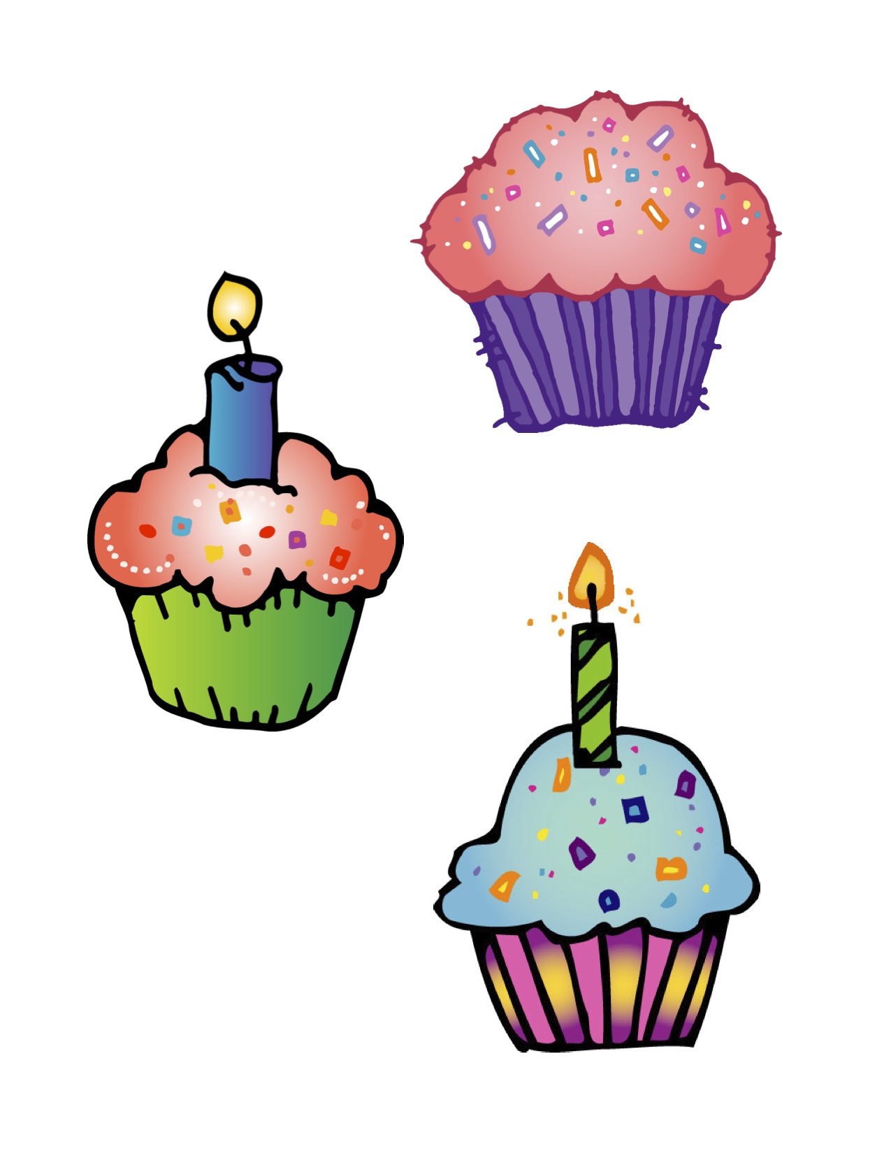 grit clipart - Birthday Cupcake Clip Art