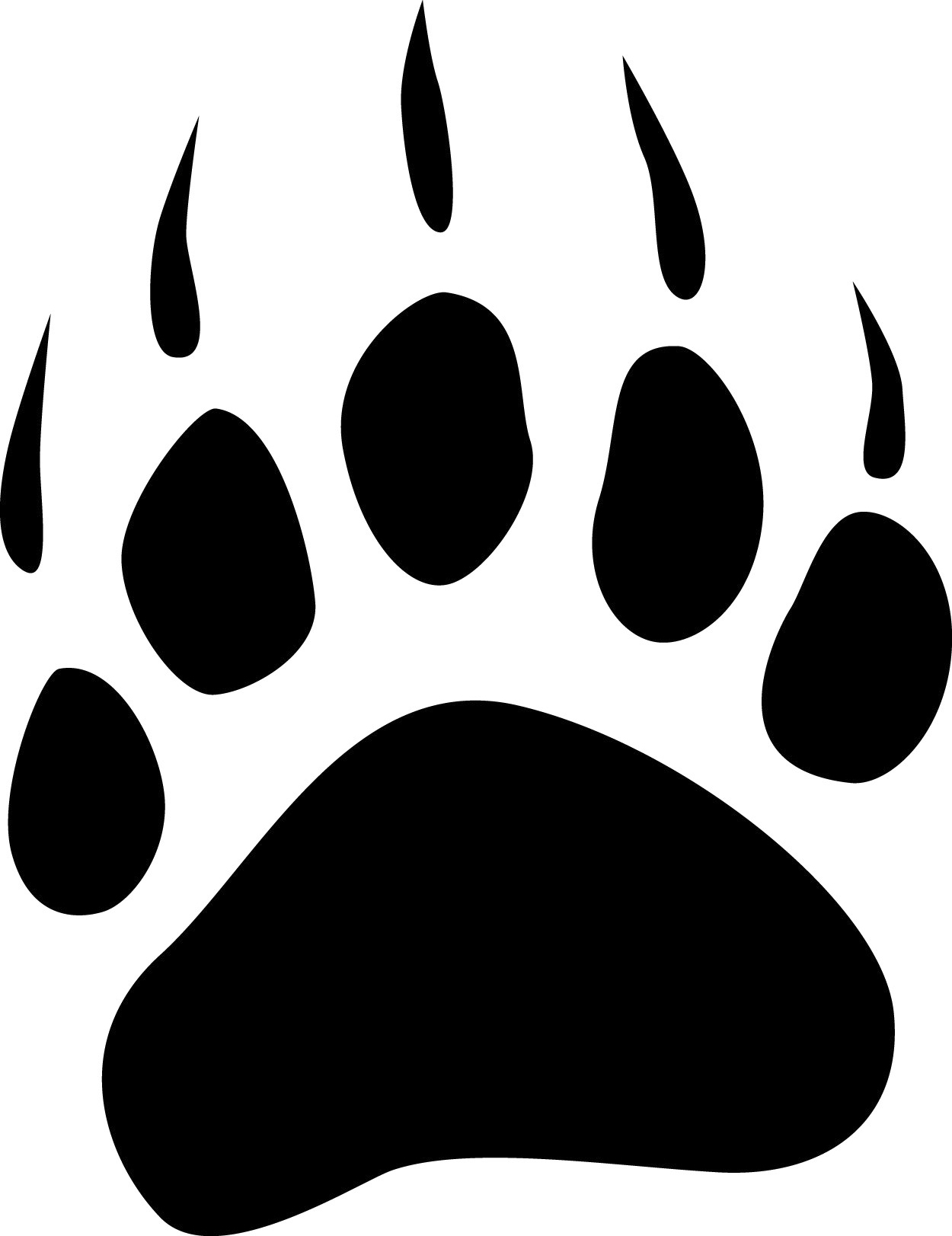 grizzly bear paw print clipar - Bear Paw Clip Art