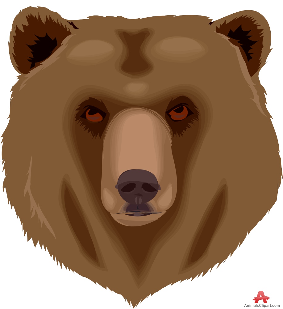 Baby grizzly bear clipart - C