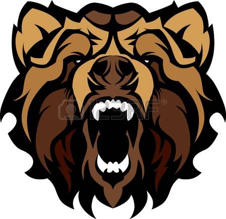 grizzly bear: Graphic Mascot  - Grizzly Bear Clip Art
