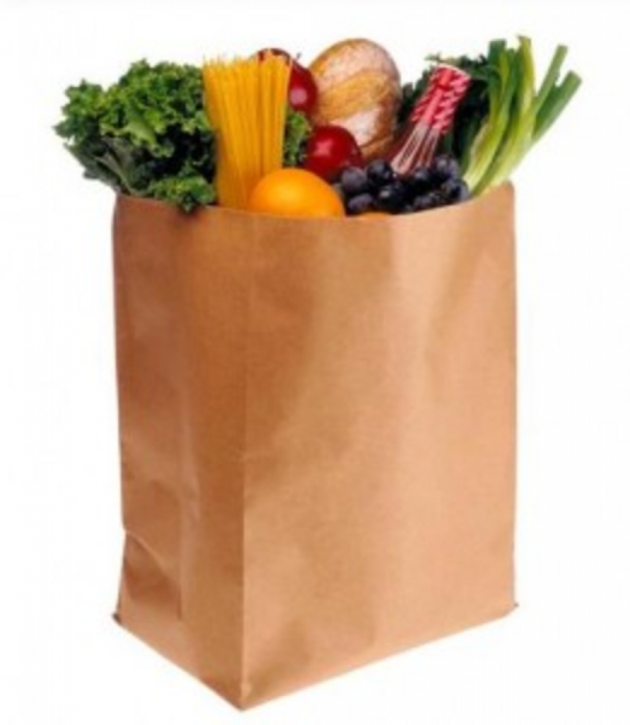 grocery shopping clipart clip - Grocery Bag Clip Art