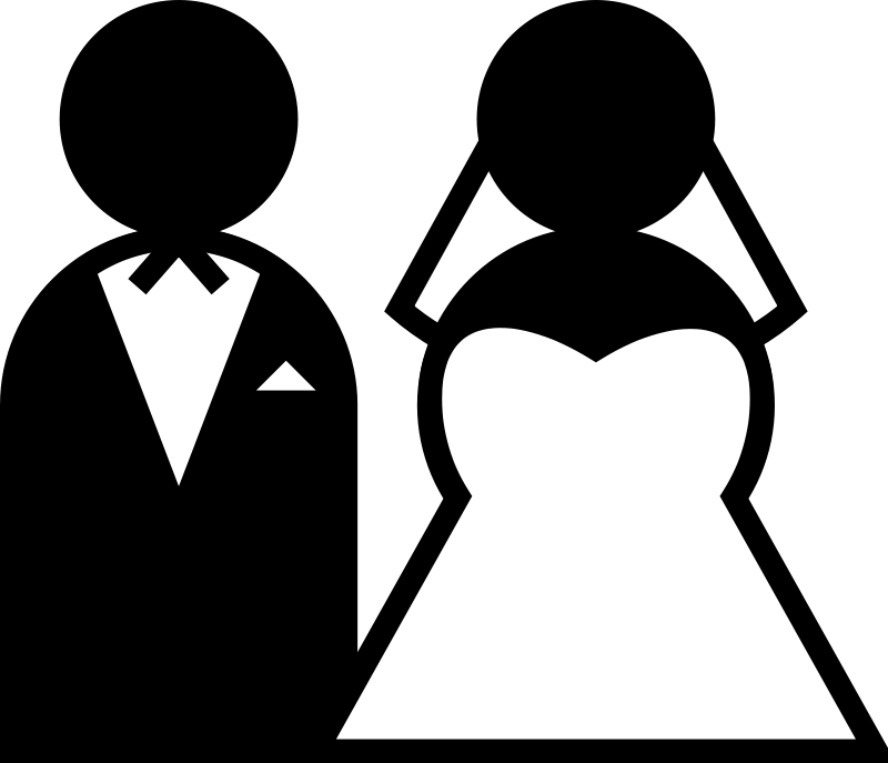 Bride And Groom Clipart #1