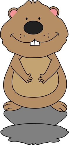 Groundhog Sees His Shadow - Groundhog Clipart