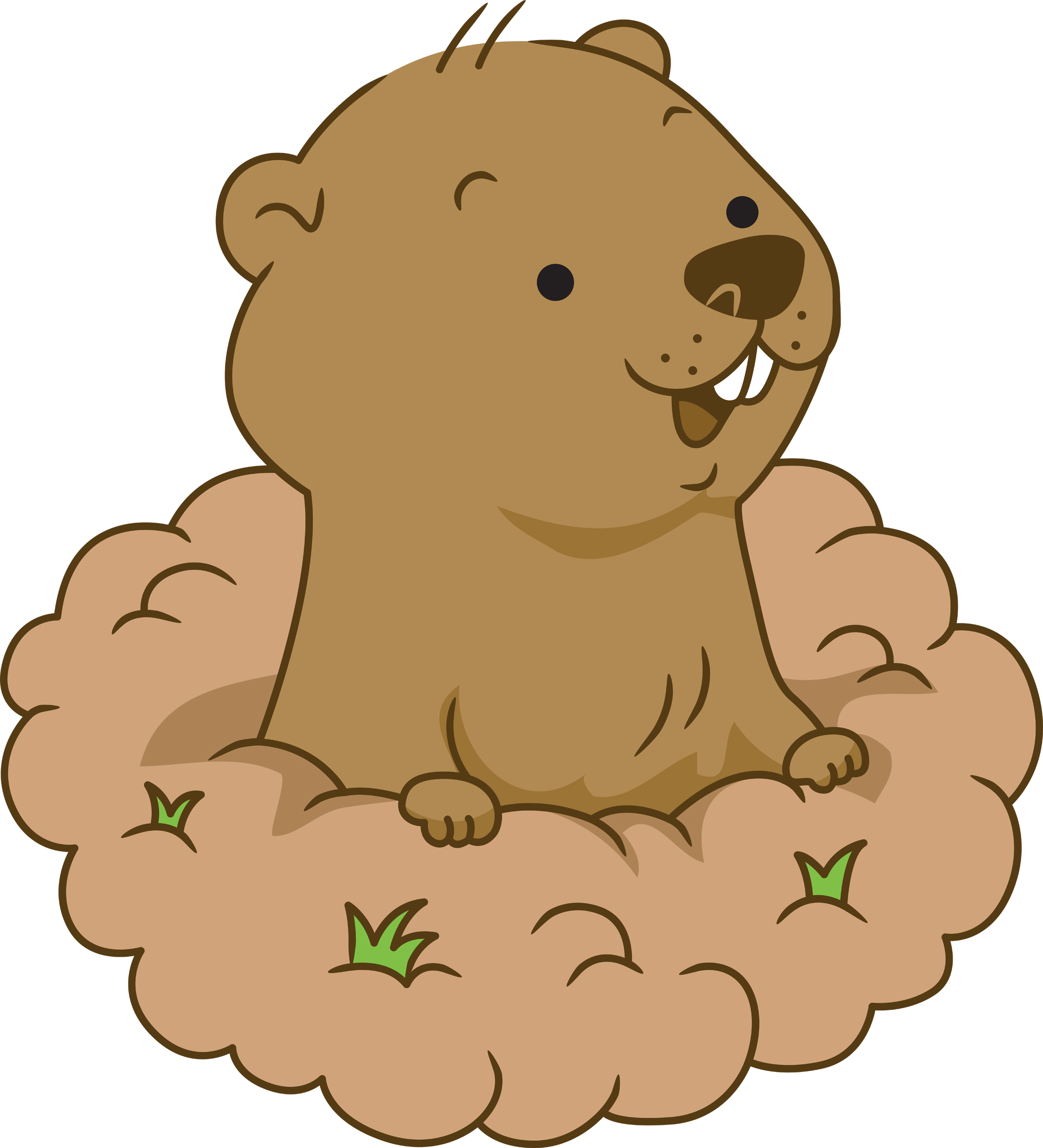 Groundhog cliparts. Free Grou - Groundhog Clipart Free