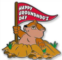 Groundhog day clipart. Happy Groundhog Day