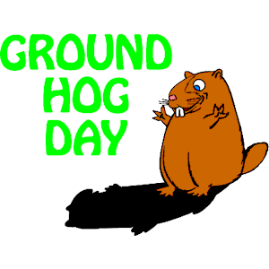 Free groundhog day clipart