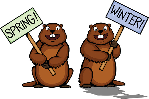 Groundhog day clipart. Happy 
