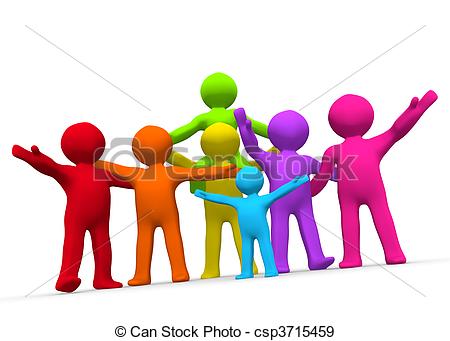 group of friends clipart