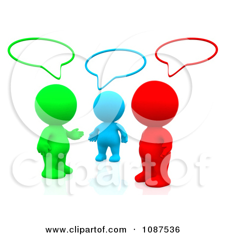 group of friends talking clipart