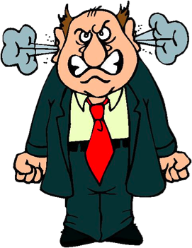 Group Of Angry People Clipart - Angry Man Clipart
