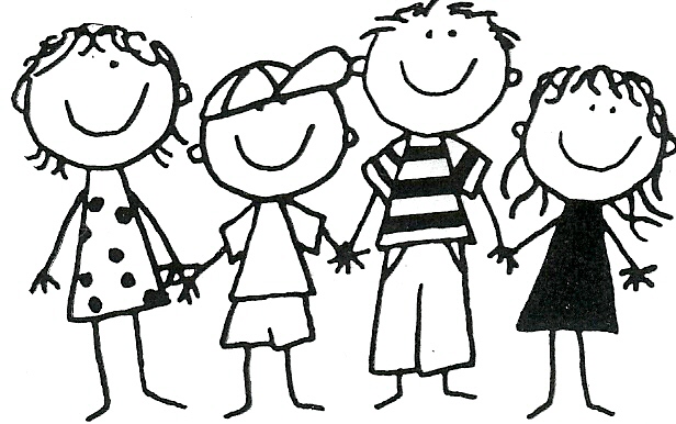 Group of friends clipart black .