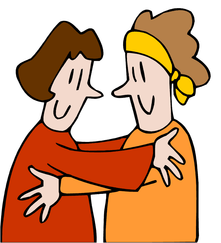 Group Of Friends Hugging Clip - Clipart Hugs