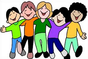 group of happy kids - Happy Clipart