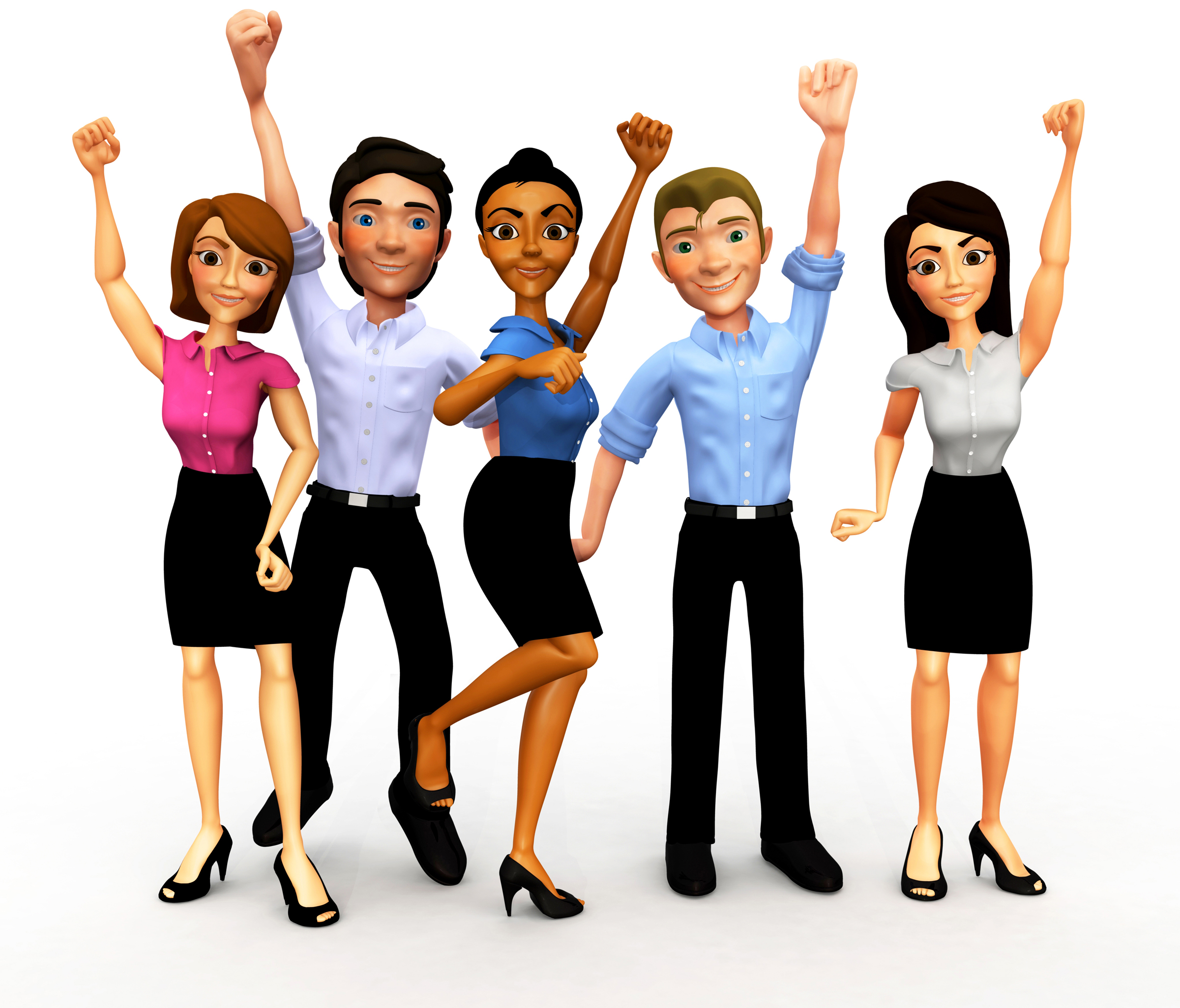 Group Of Happy People Clip Ar - Group Of People Clipart