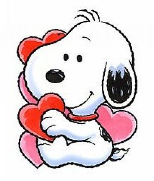 Group Of Snoopy Valentines Da - Clip Art Valentines Day
