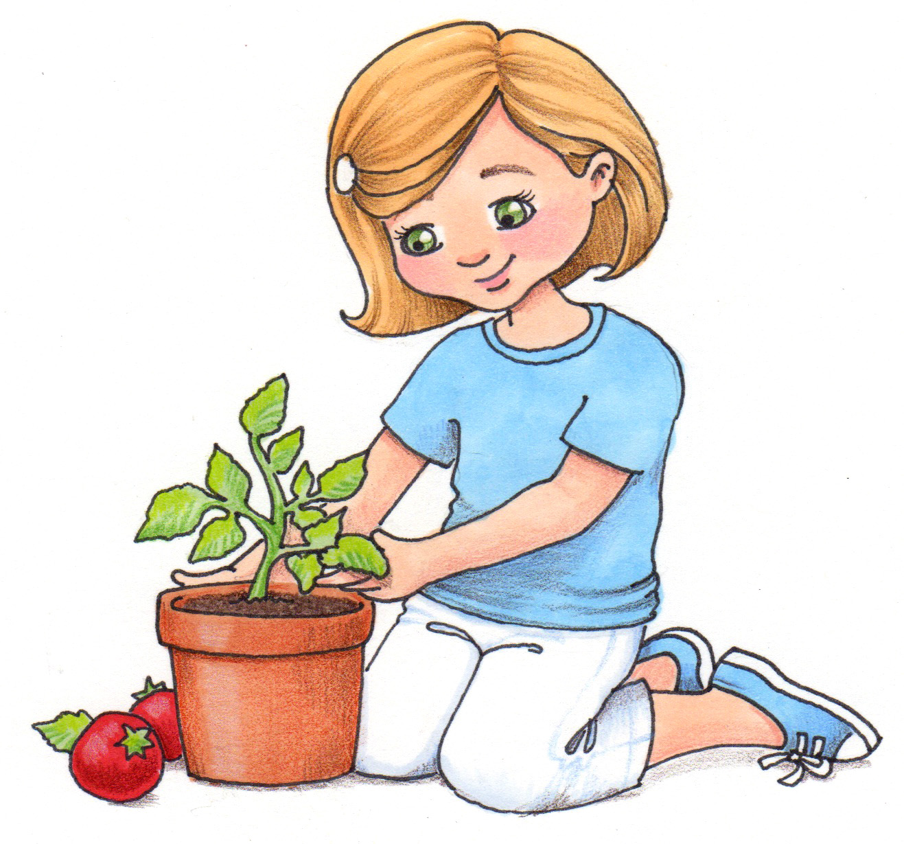 Vector Clipart Of Planting A 
