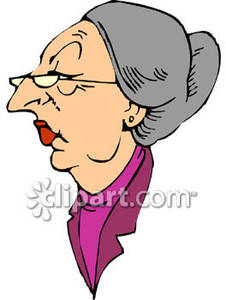 Grumpy Old Lady Clipart Cliparthut Free Clipart