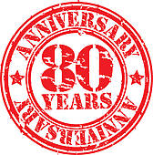 ... Grunge 80 years happy birthday rubb