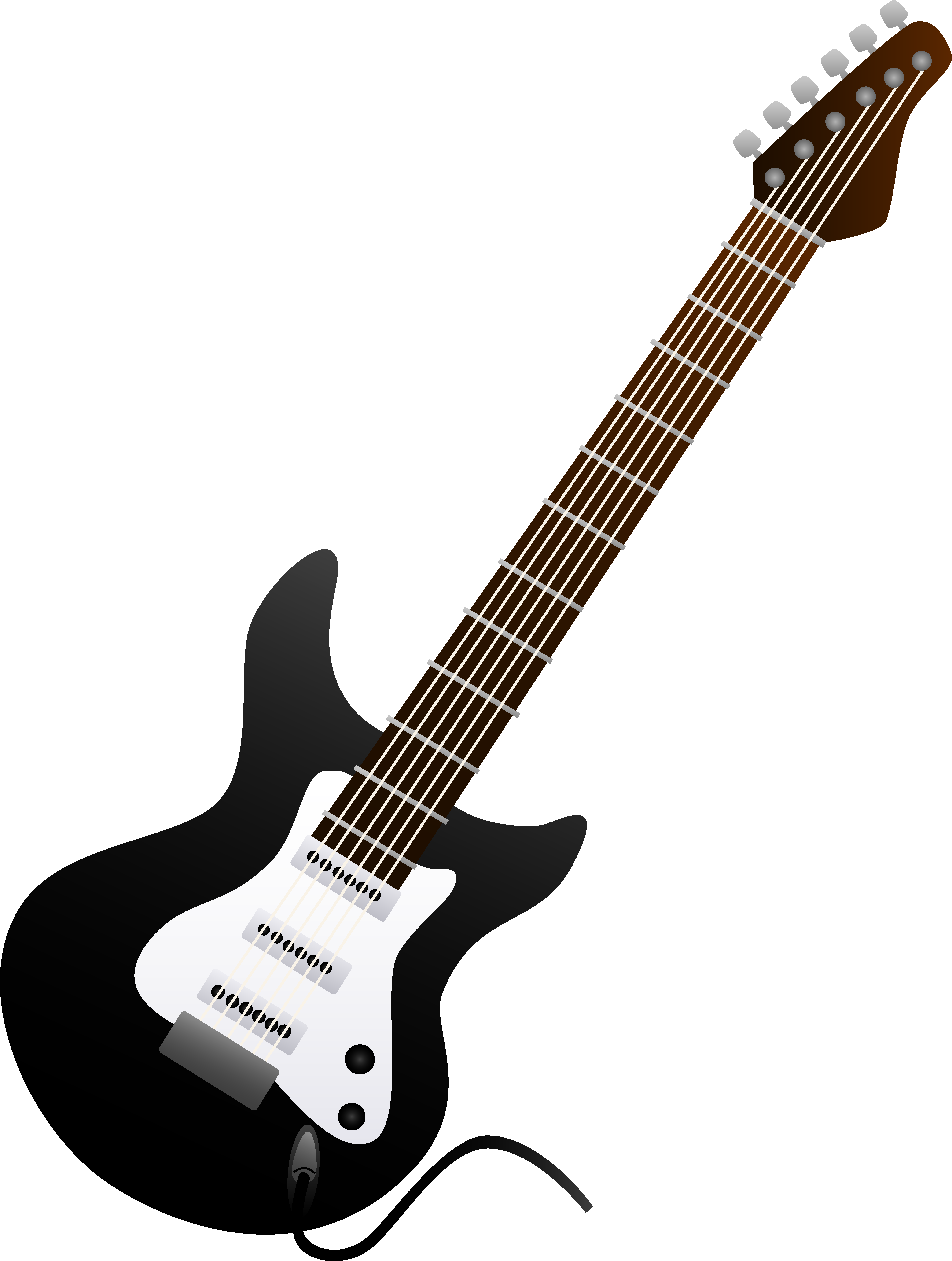 guitar clipart black and whit - Electric Guitar Clipart