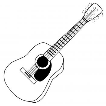 Guitar black and white guitar clipart black and white clipart