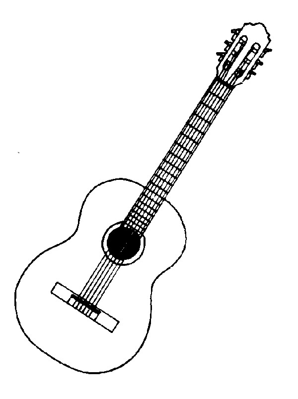 Clipart of a guitar