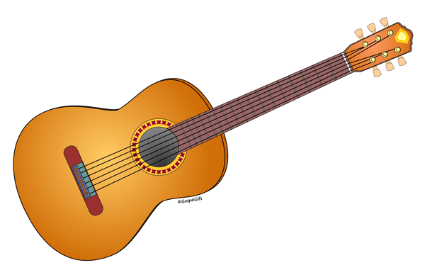 Guitar Acoustic 6 Clipart Gui