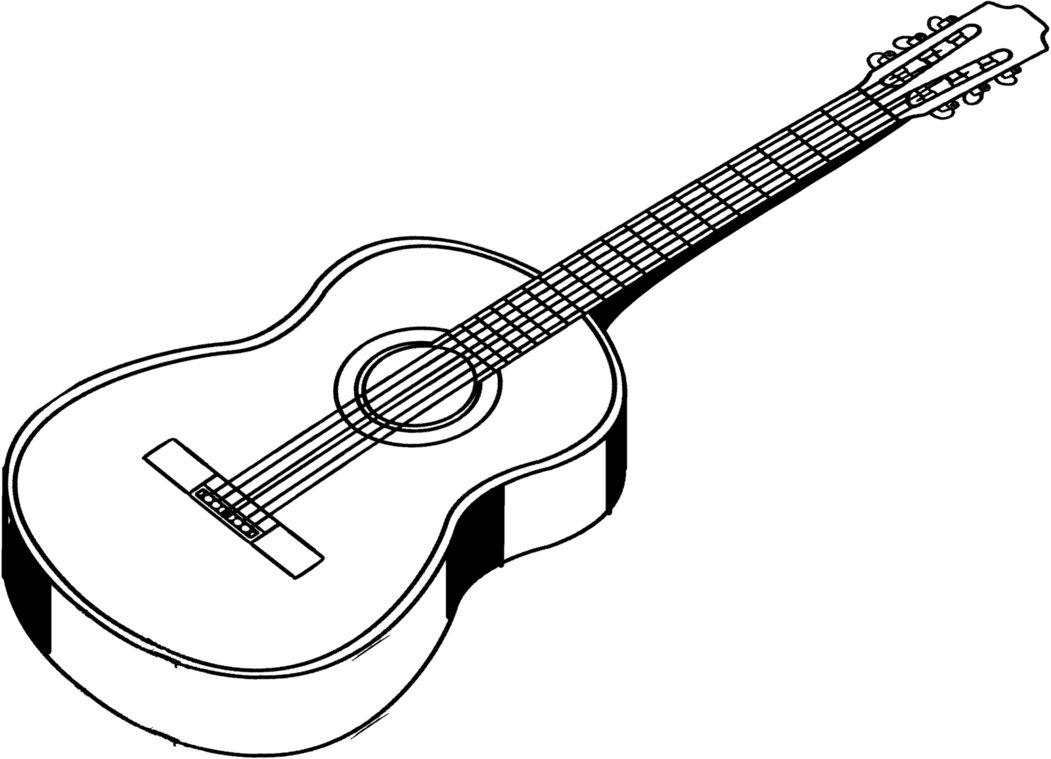 Guitar drawings clipart