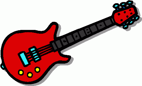 Electric Guitar Line Clipart 