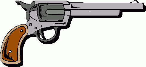 Pistol gun clip art Free vect